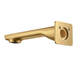 Aquaperla Ivano 180mm Bathtub/Basin Wall Spout(With Back Plate) - Brushed Brass