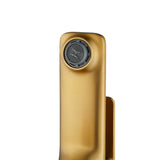 Aquaperla Ivano Square Basin Mixer - Brushed Brass