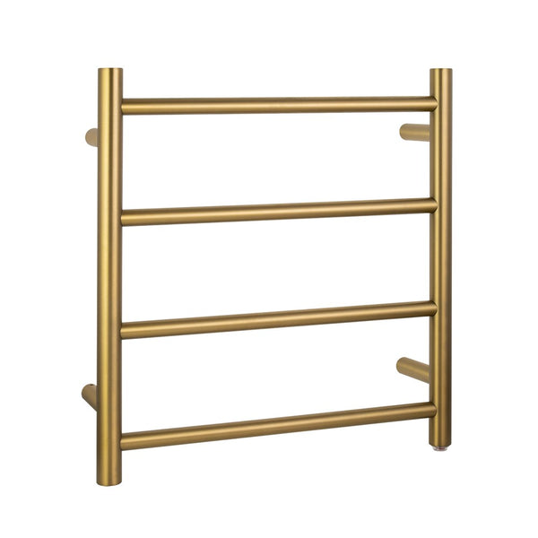 Aquaperla Heated Towel Rack 4 Bars - Brushed Brass