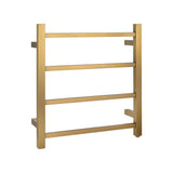 Aquaperla Heated Towel Rack 4 Bars - Brushed Brass