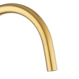 Aquaperla Standard Slim Stainless Steel Kitchen Mixer With 360° Swivel Spout - Brushed Brass