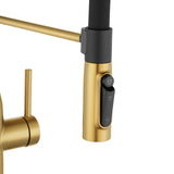 Aquaperla Kitchen Mixer - Brushed Brass