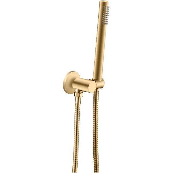 Aquaperla Shower Rail With Handheld Shower - Brushed Brass - BUYG2131.SH