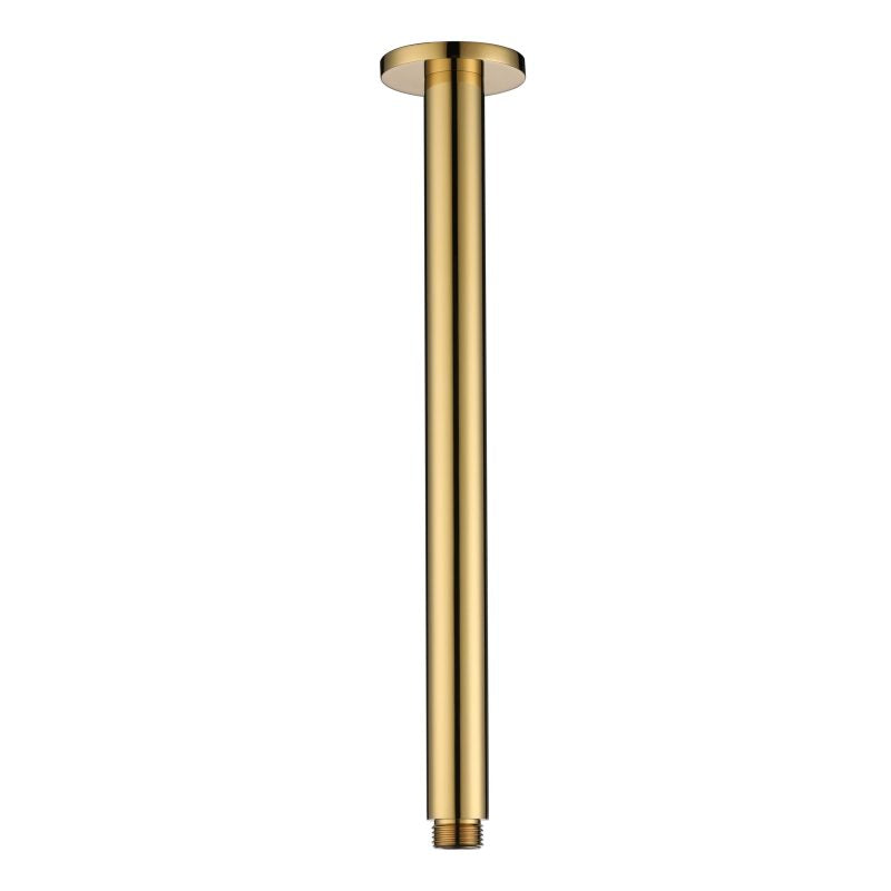 Modern National Round Ceiling Shower Arm Polished Brass