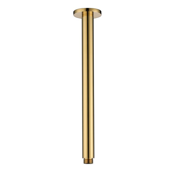 Modern National Round Ceiling Shower Arm Polished Brass