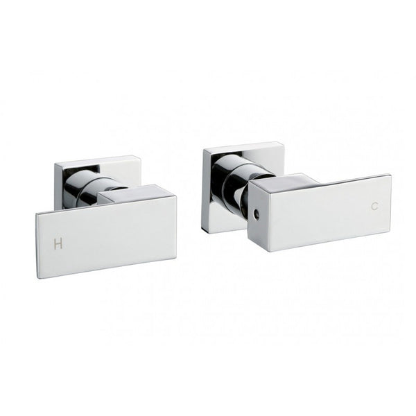 Aquaperla Wall Top Assembly Twin Tap Set - Chrome (CH0002.ST)
