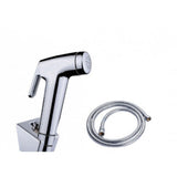Aquaperla Round ABS Toilet Bidet Spray Kit With Stainless Steel Hose - Chrome