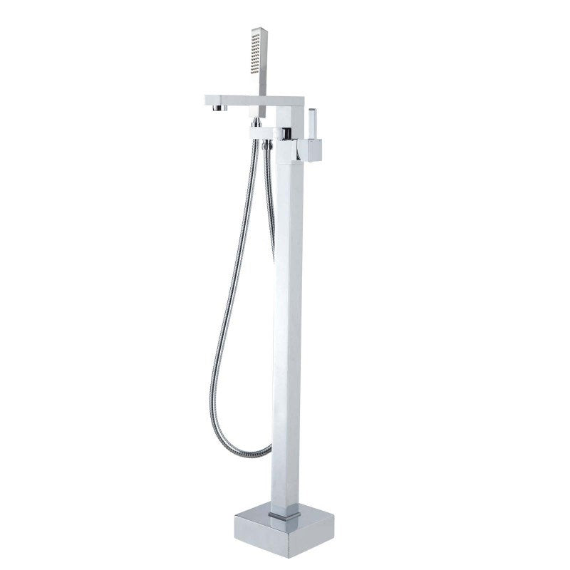 Aquaperla Freestanding Tap With Handheld Shower - Chrome