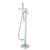 Aquaperla Freestanding Tap With Handheld Shower - Chrome