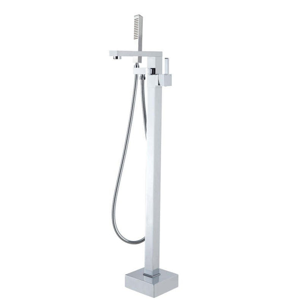 Aquaperla Freestanding Tap With Handheld Shower - Chrome