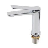 Aquaperla RUSHY chrome basin mixer CH0128.BM, left-facing view