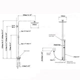 Aquaperla 10" Shower Station - Chrome - CH2125.SH.N+CH0002.SH+CH-S8.HHS
