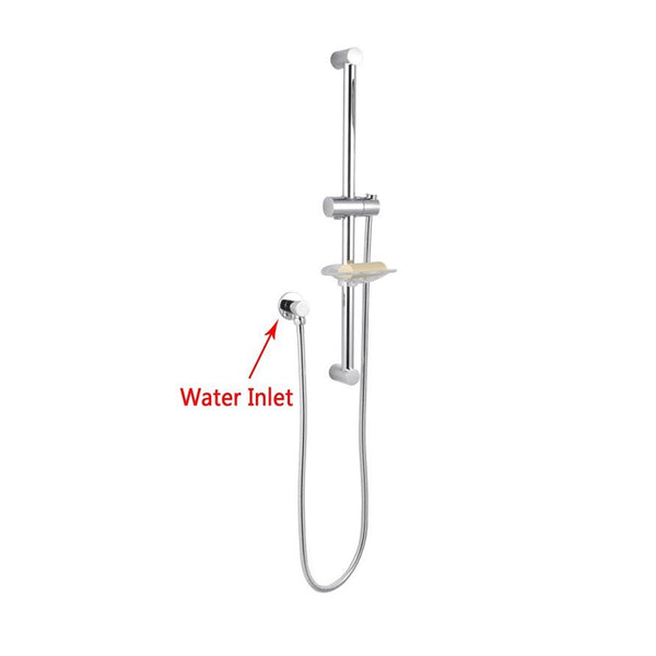 Aquaperla Shower Rail With Soap Dish - Chrome