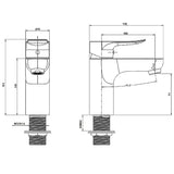 Aquaperla Basin Mixer - Chrome