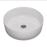 Aquaperla 365x365x120mm Above Counter Basin - Gloss White - CLA-ARROW-36