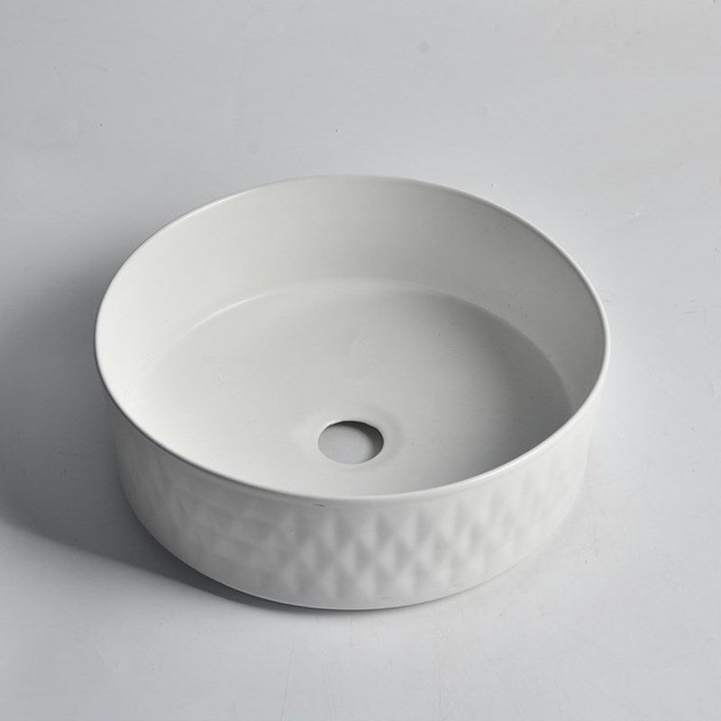 Aquaperla 365x365x120mm Above Counter Basin - Matte White