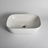 Aquaperla 465x320x135mm Above Counter Basin - Gloss White