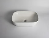 Aquaperla 465x320x135mm Above Counter Basin - Gloss White