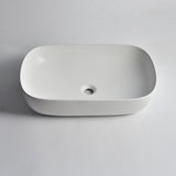 Aquaperla 605x400x145mm Above Counter Basin - Gloss White