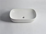 Aquaperla 605x400x145mm Above Counter Basin - Gloss White