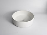 Aquaperla 360x360x125mm Above Counter Basin - Textured Exterior & Matte White Interior