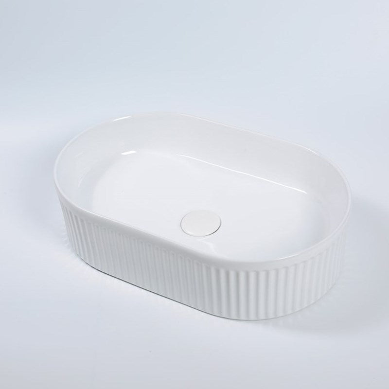 Aquaperla 490x310x130mm Above Counter Basin - Matte White