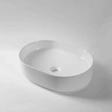 Aquaperla 500x370x135mm Above Counter Basin - Gloss White - CLA-PILL-50