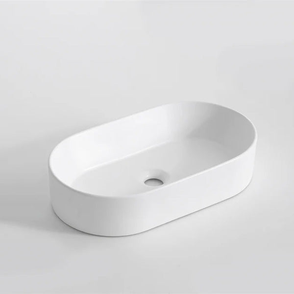 Aquaperla 520x300x120mm Above Counter Basin - Gloss White
