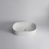 Aquaperla 560x350x140mm Above Counter Basin - Gloss White