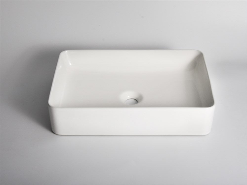 Aquaperla 500x355x110mm Above Counter Basin - Gloss White