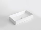 Aquaperla 600x340x110mm Above Counter Basin - Gloss White