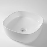 Aquaperla 370x370x135mm Above Counter Basin - Gloss White