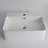 Aquaperla 520x420x155mm Wall Hung Basin - Gloss White