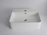 Aquaperla 520x420x155mm Wall Hung Basin - Gloss White