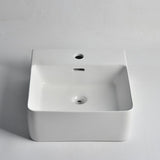 Aquaperla 420x400x155mm Wall Hung Basin - Gloss White