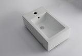 Aquaperla 460x280x170mm Wall Hung Basin - Gloss White - CLA-WH-46-R