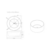 Aquaperla 1400*1400*580mm Freestanding Acrylic Bathtub - Gloss White