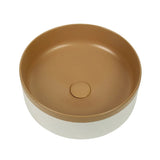 Aquaperla 375x375x135mm Above Counter Basin - Color Plus Matte Brown