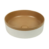 Aquaperla 375x375x135mm Above Counter Basin - Color Plus Matte Brown