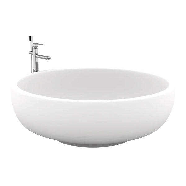 Parisi Tondo 1350 Stonetec Freestanding Bath Matt White