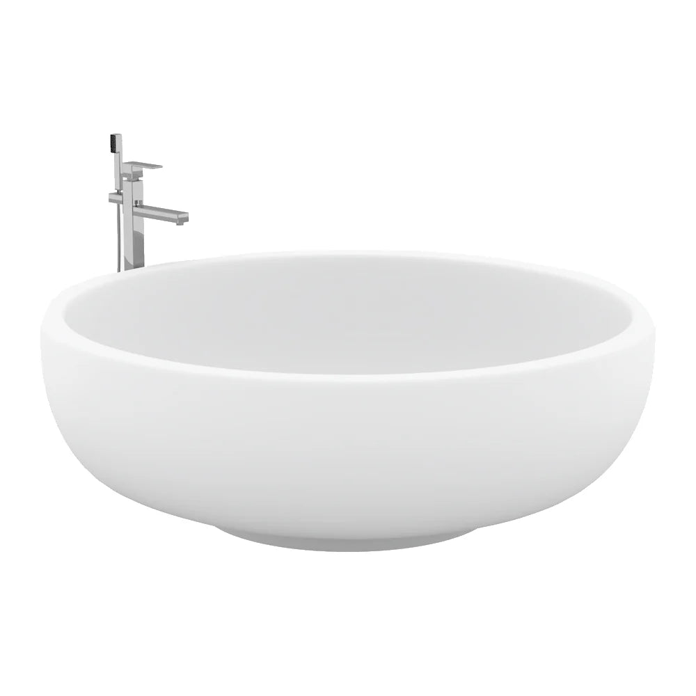 Parisi Tondo 1350 Stonetec Freestanding Bath Gloss White