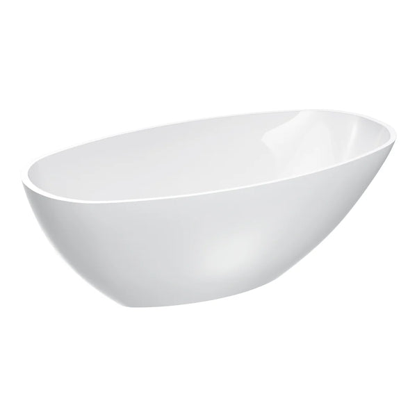 Parisi Isola 1800 Stonetec Freestanding Bath Gloss White