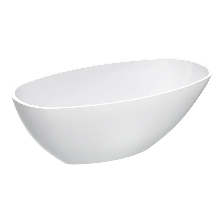 Parisi Isola 1800 Stonetec Freestanding Bath Matt White