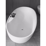 Parisi Loop 1700 Stonetec Freestanding Bath with Integrated Tap Set