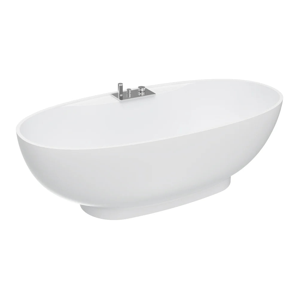 Parisi Loop 1700 Stonetec Freestanding Bath with Integrated Tap Set