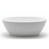 Aquaperla 1700*760*560mm SETA Stone Free Standing Bathtub - Gloss White