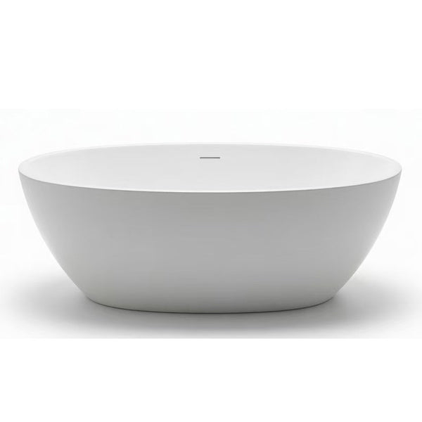 Aquaperla 1700*760*560mm SETA Stone Free Standing Bathtub - Gloss White
