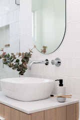 Meir Round Wall Mixer Pinless Handle Trim Kit - Polished Chrome