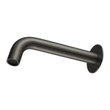 Aquaperla Lucid Pin 180mm Round Bathtub/Basin Wall Spout(60mm Flat Back Plate) - Gun Metal Grey