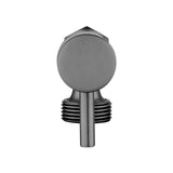 Aquaperla Bathroom Round 1/4 Turn Washing Machine Stop Tap (One Piece) - Gun Metal Grey
